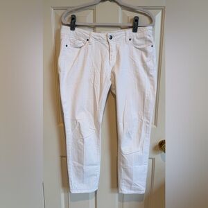 Paige Venice Cropped White Jeans - Classic Straight Fit. EUC. Size 30 EUC